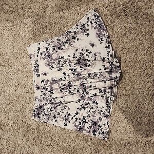 Black & white floral skirt